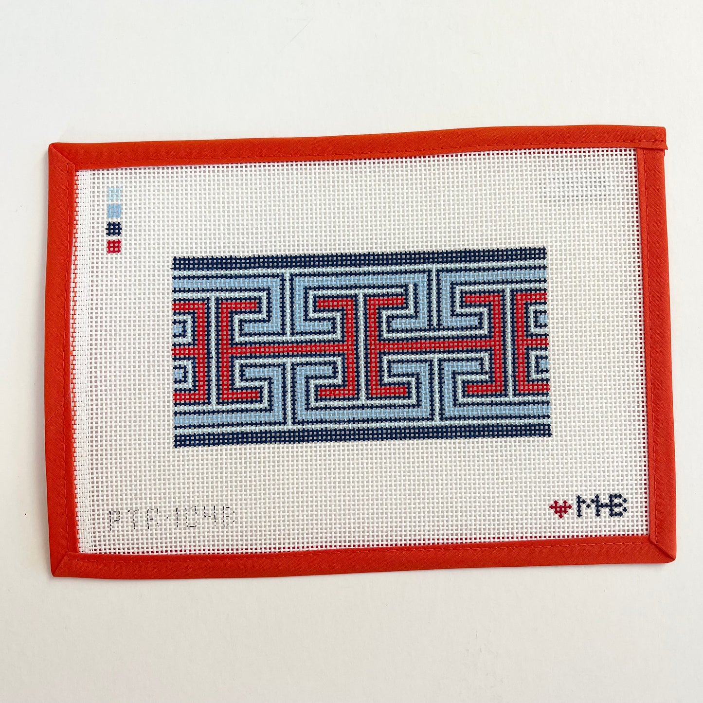 Greek Keys - Blue/Red