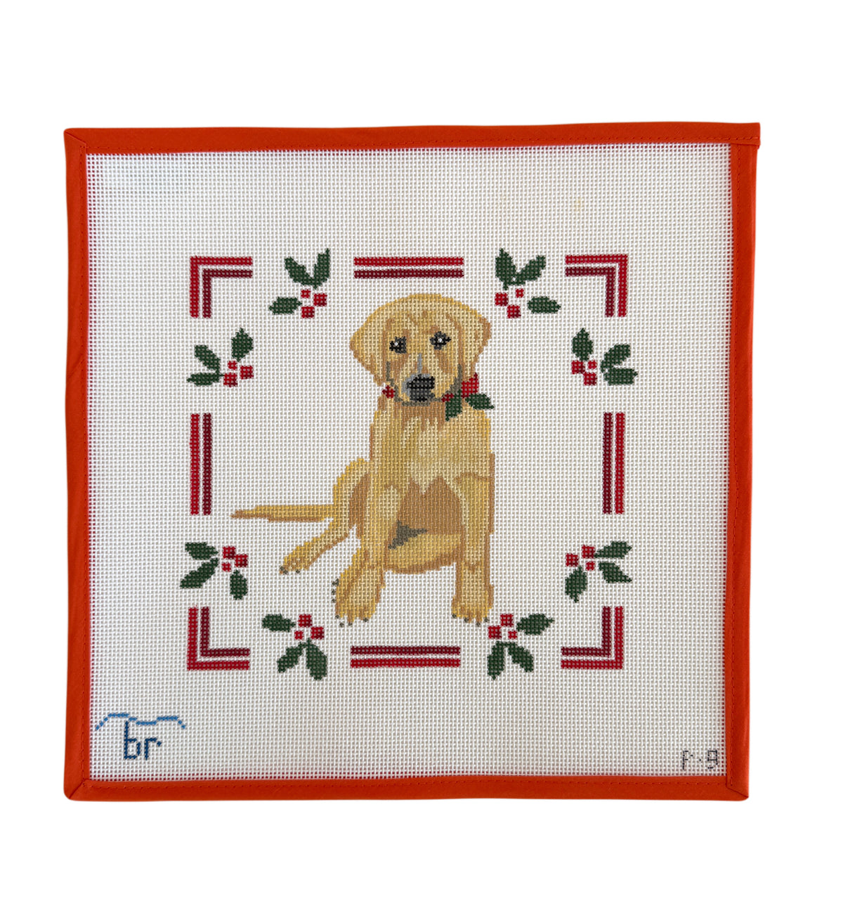 Yellow Lab Puppy w/ Holly