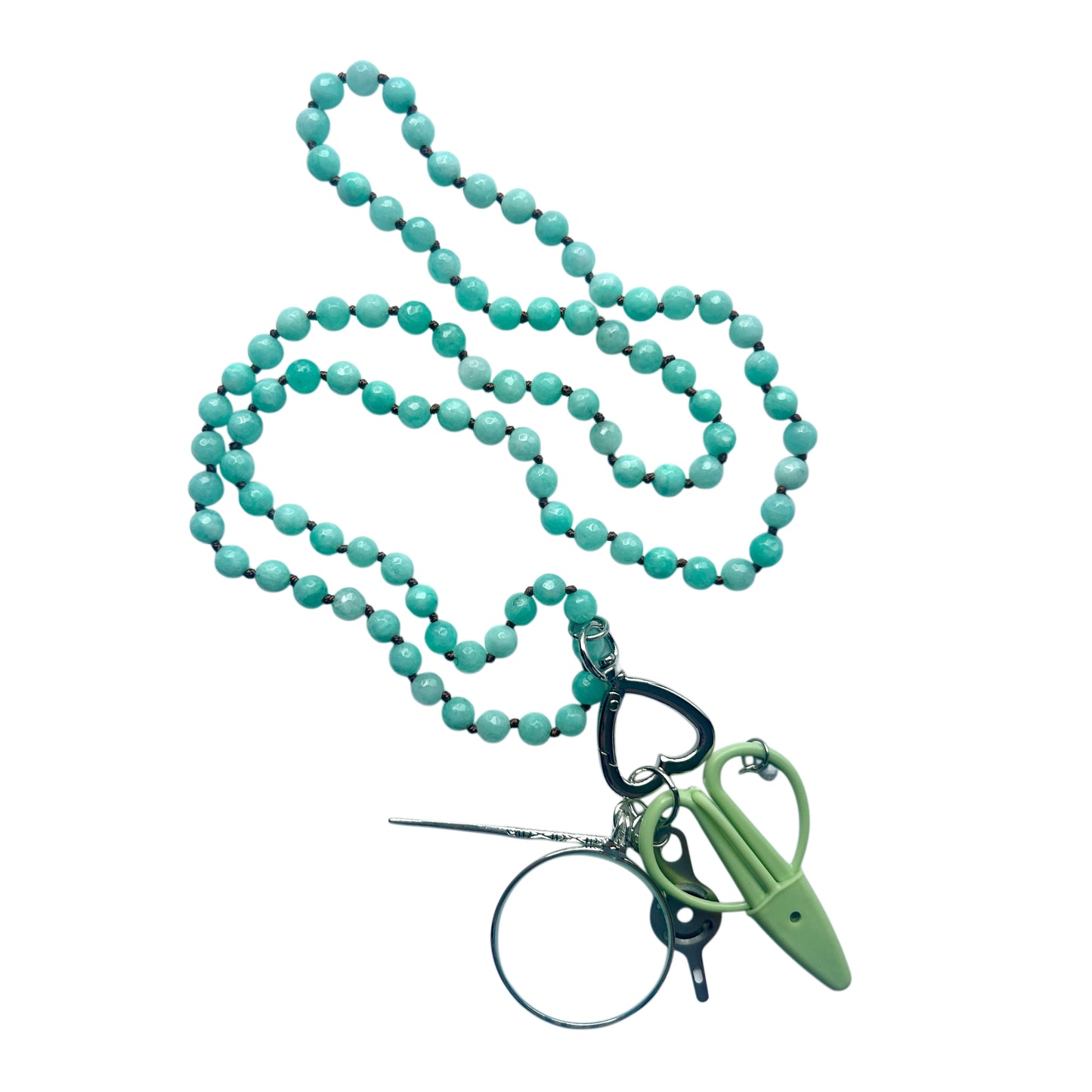 Gemstone Chatelaine - Light Green Turquoise