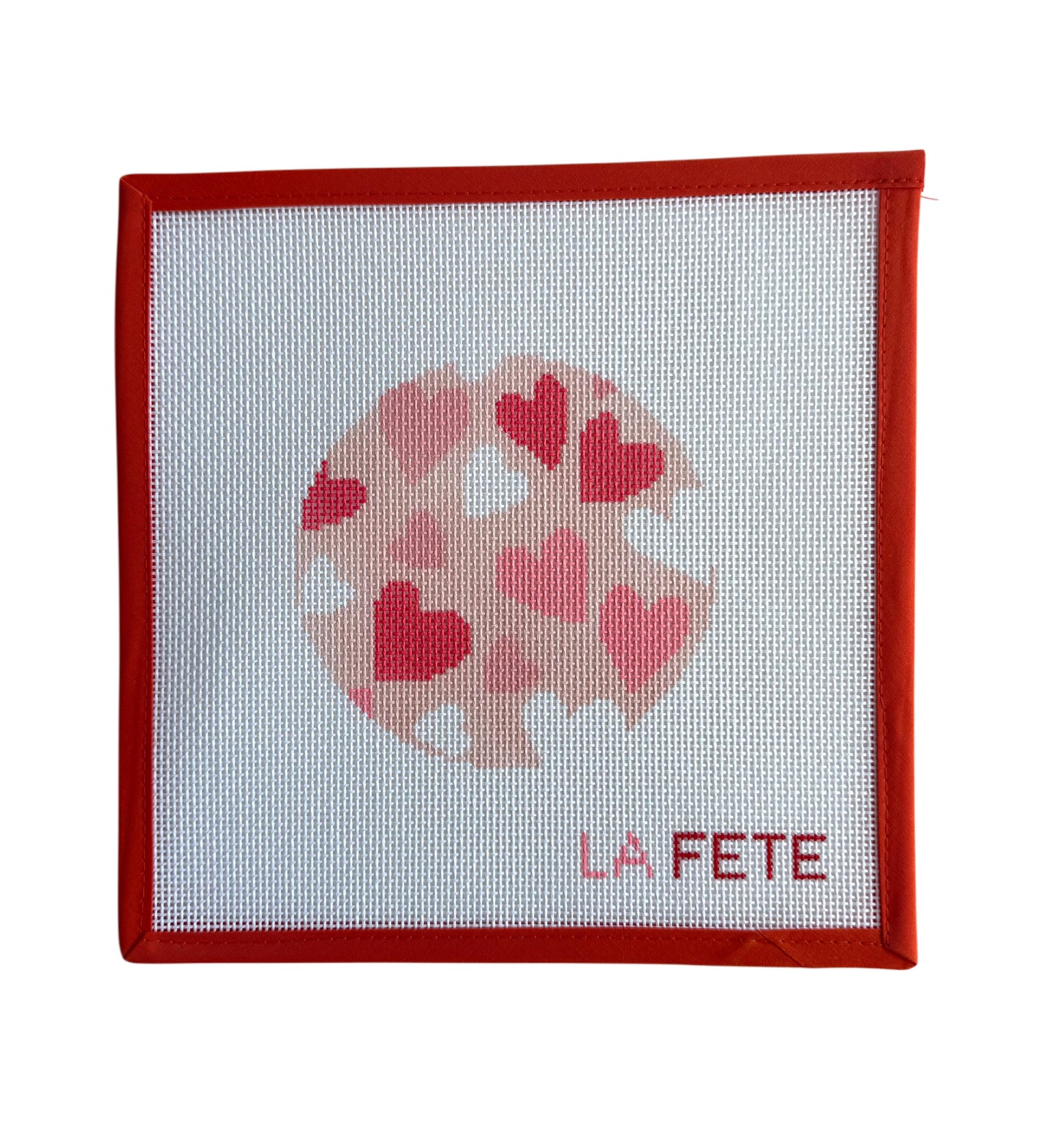 Heart Love Round with Glitter