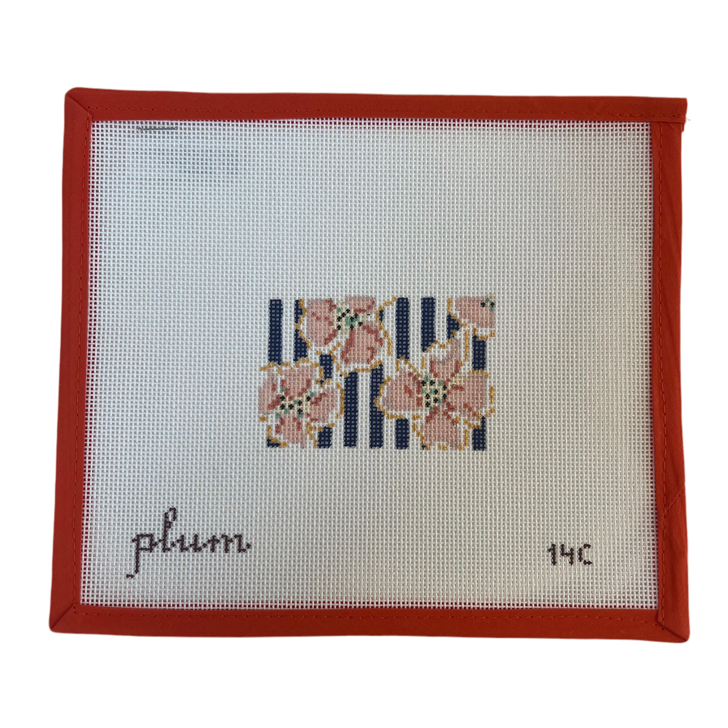 Coral & Gold Flowers Insert