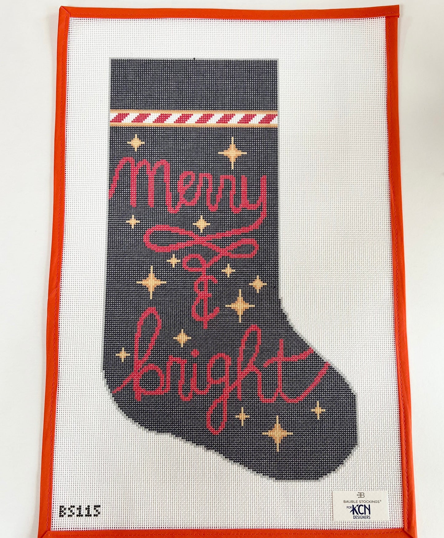 Merry and Bright Bauble Stocking