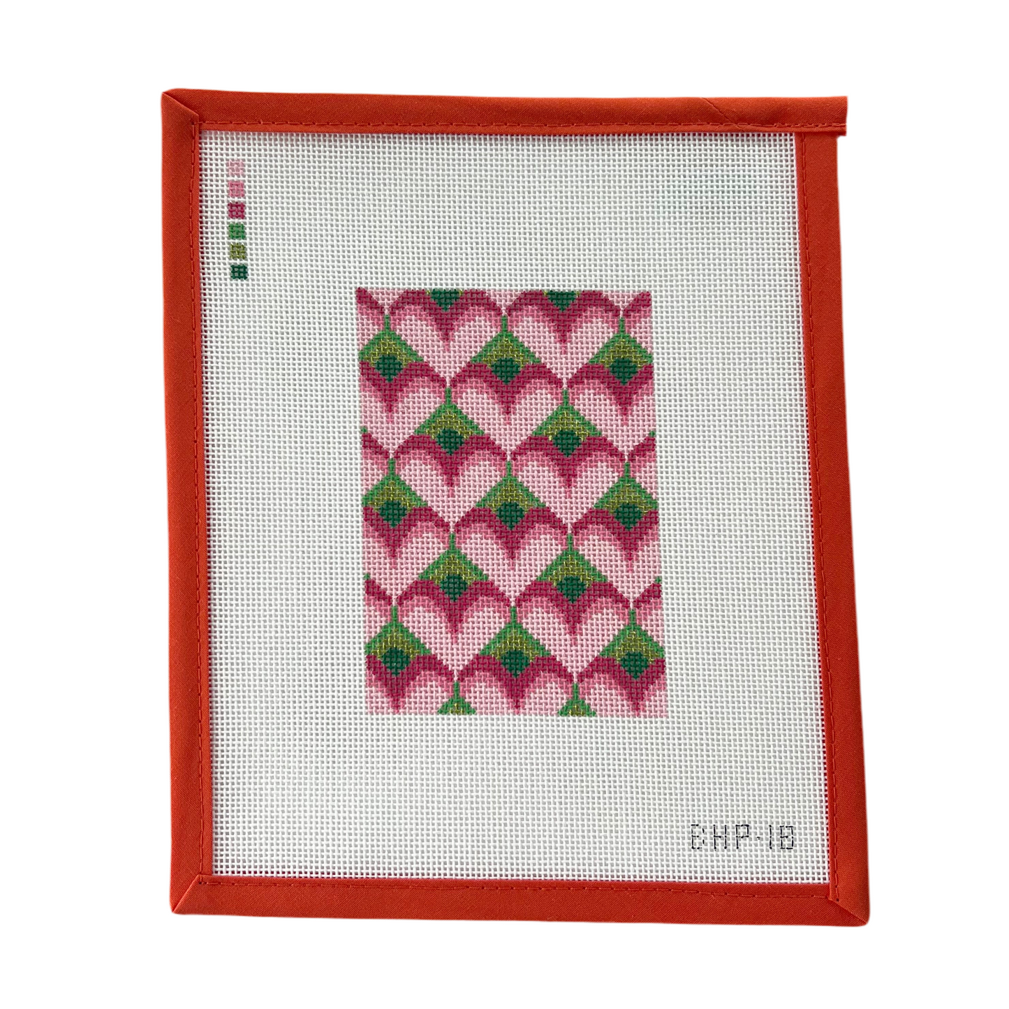 Bargello Heart Passport Insert