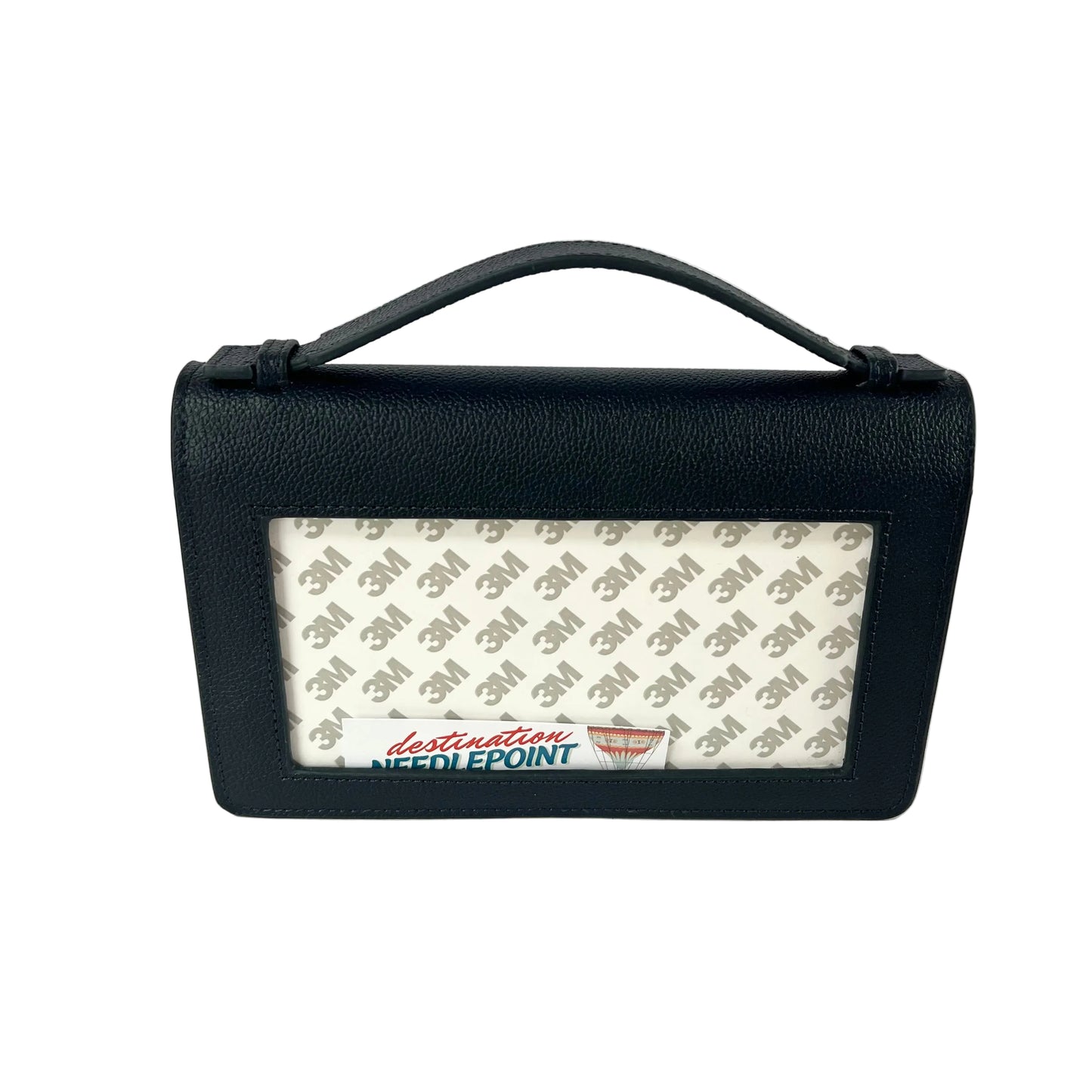 The Everyday Clutch - Navy + Silver Chain
