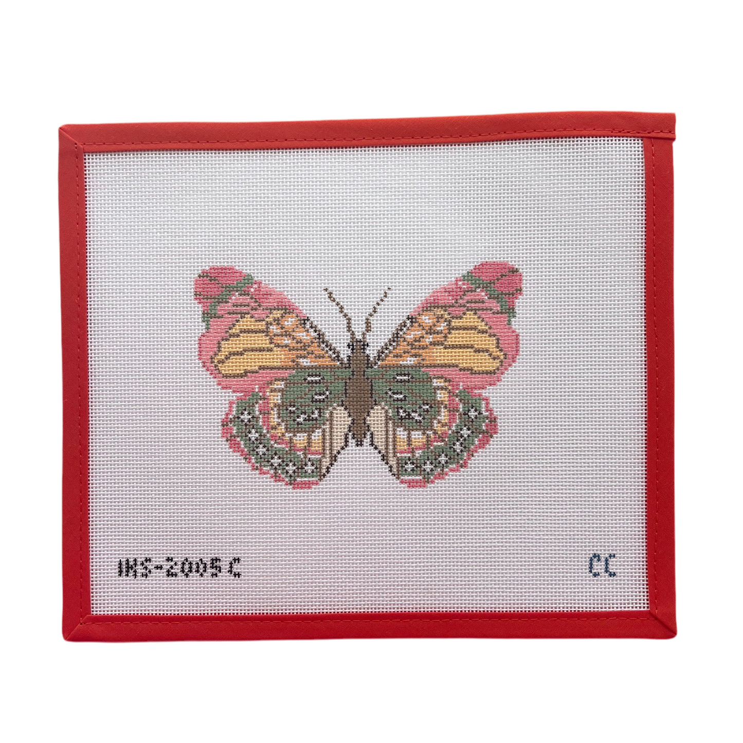 Pink Green Butterfly