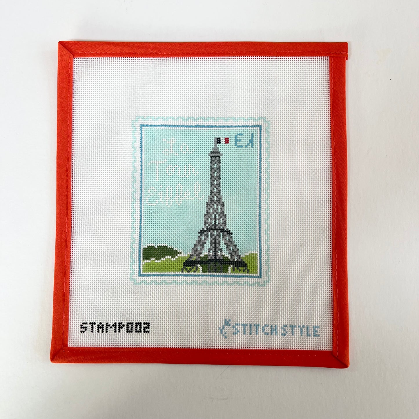 Paris Eiffel Tower Travel Stamp
