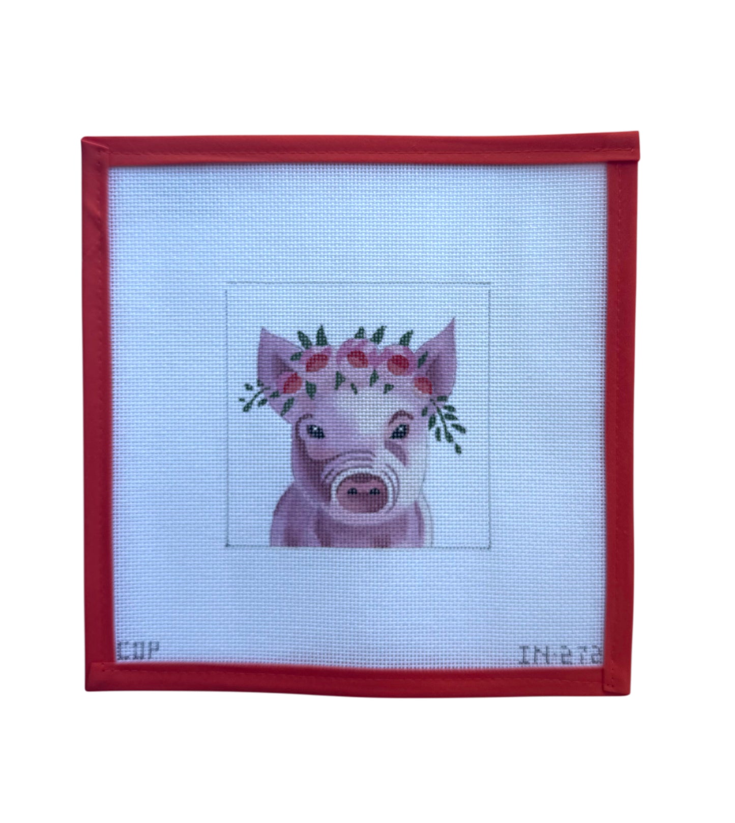 Pig with Flower Crown