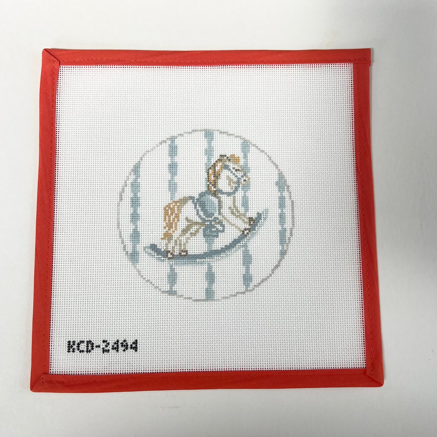 Blue Rocking Horse Round