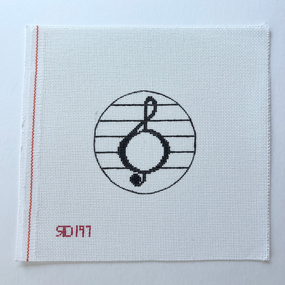 Music Note Monogram Round - 197