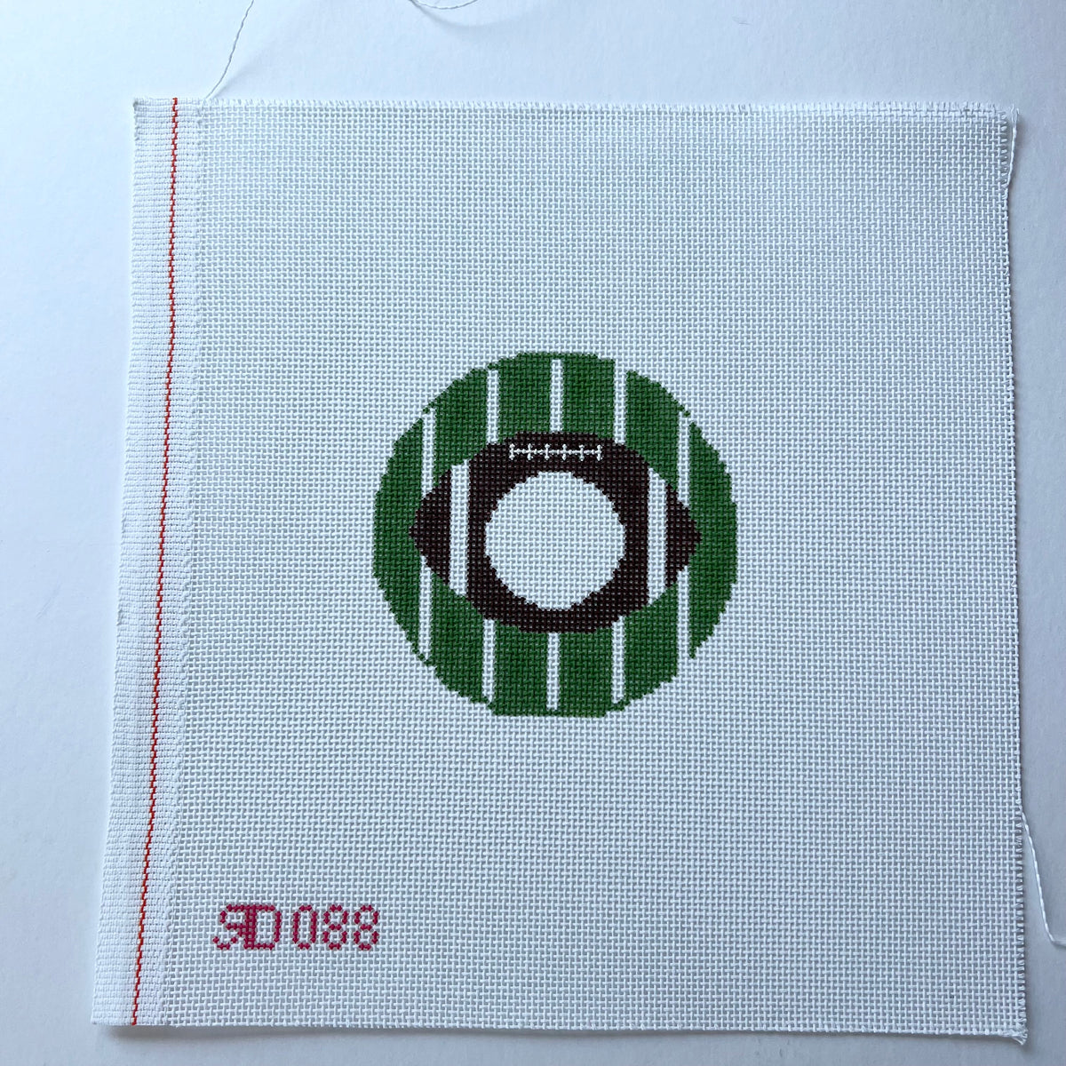 Football Monogram Round - 088