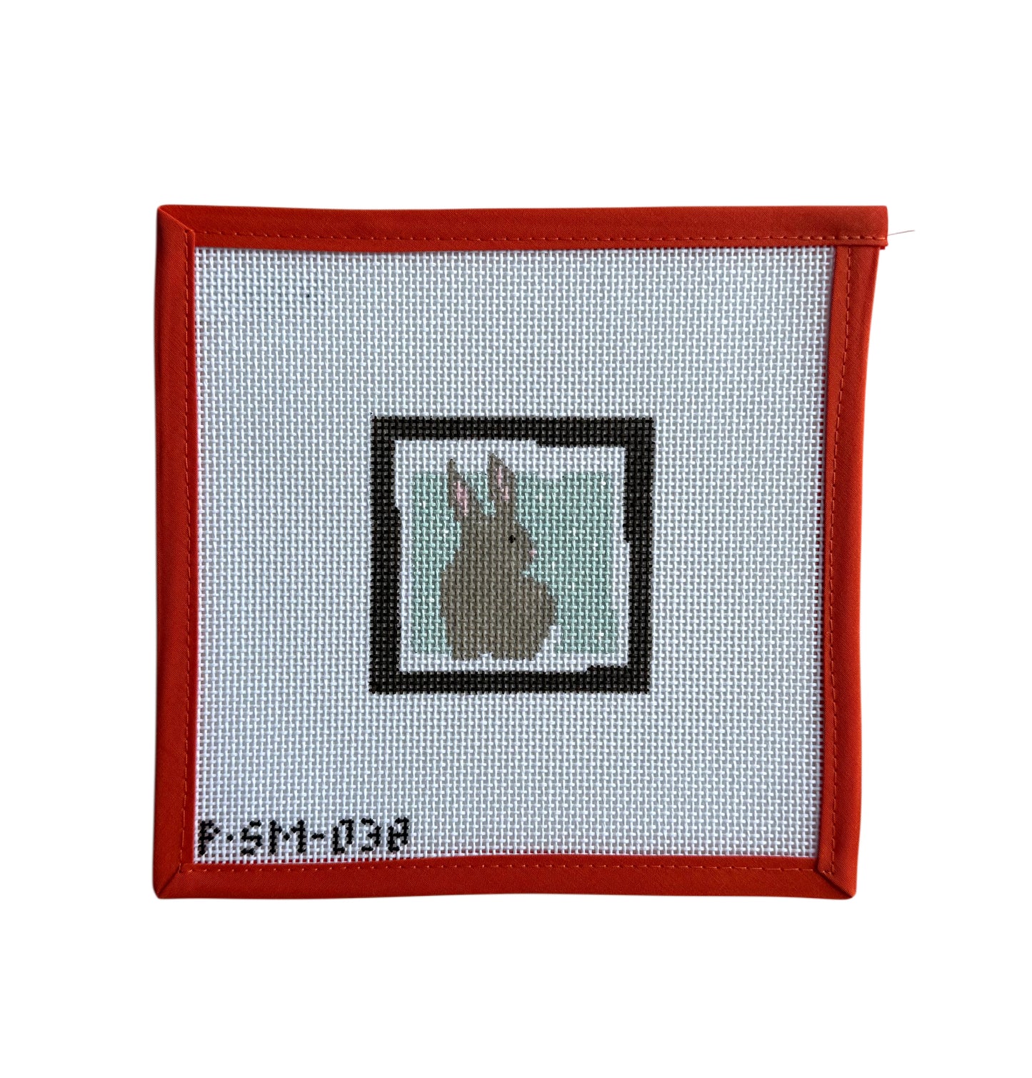 Bunny on Blue Background