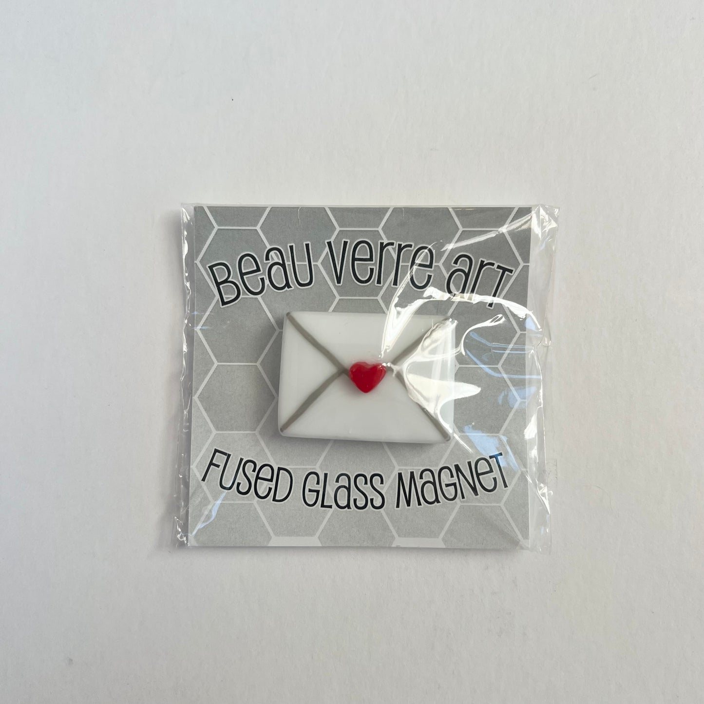 Love Letter Fused Glass Needleminder
