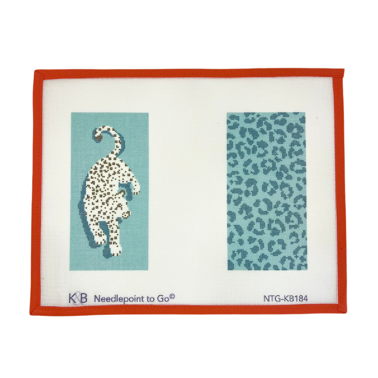 Leopard Eyeglass Case - Blue