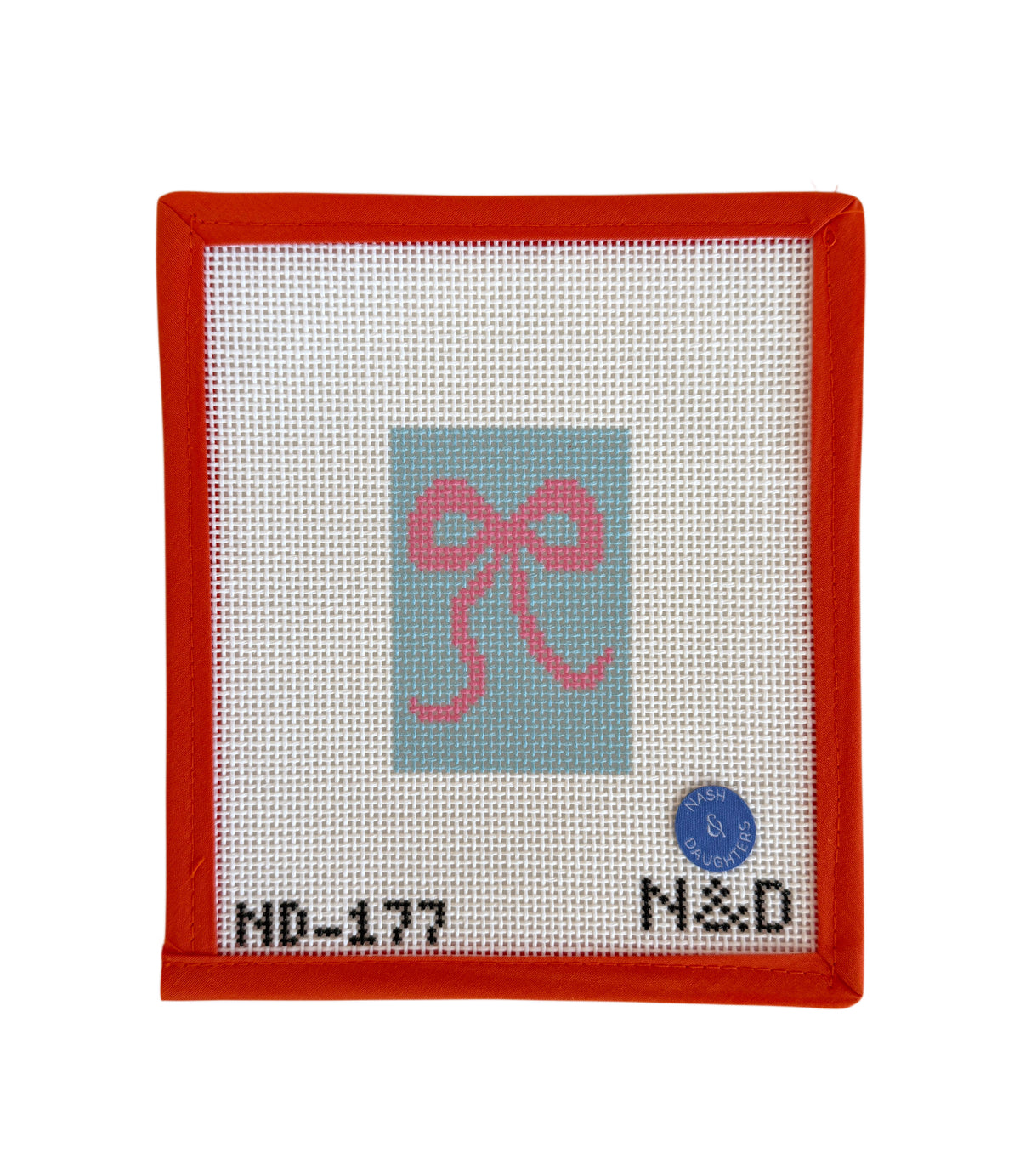Blue and Pink Bow Luggage Tag