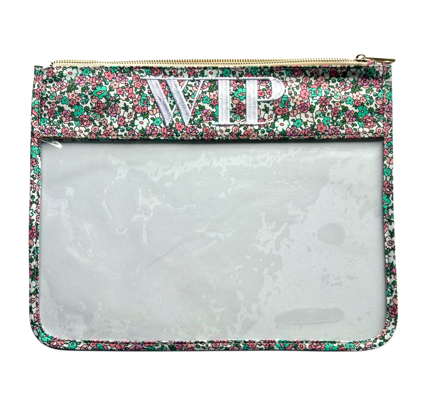 WIP Floral Vinyl Project Bag