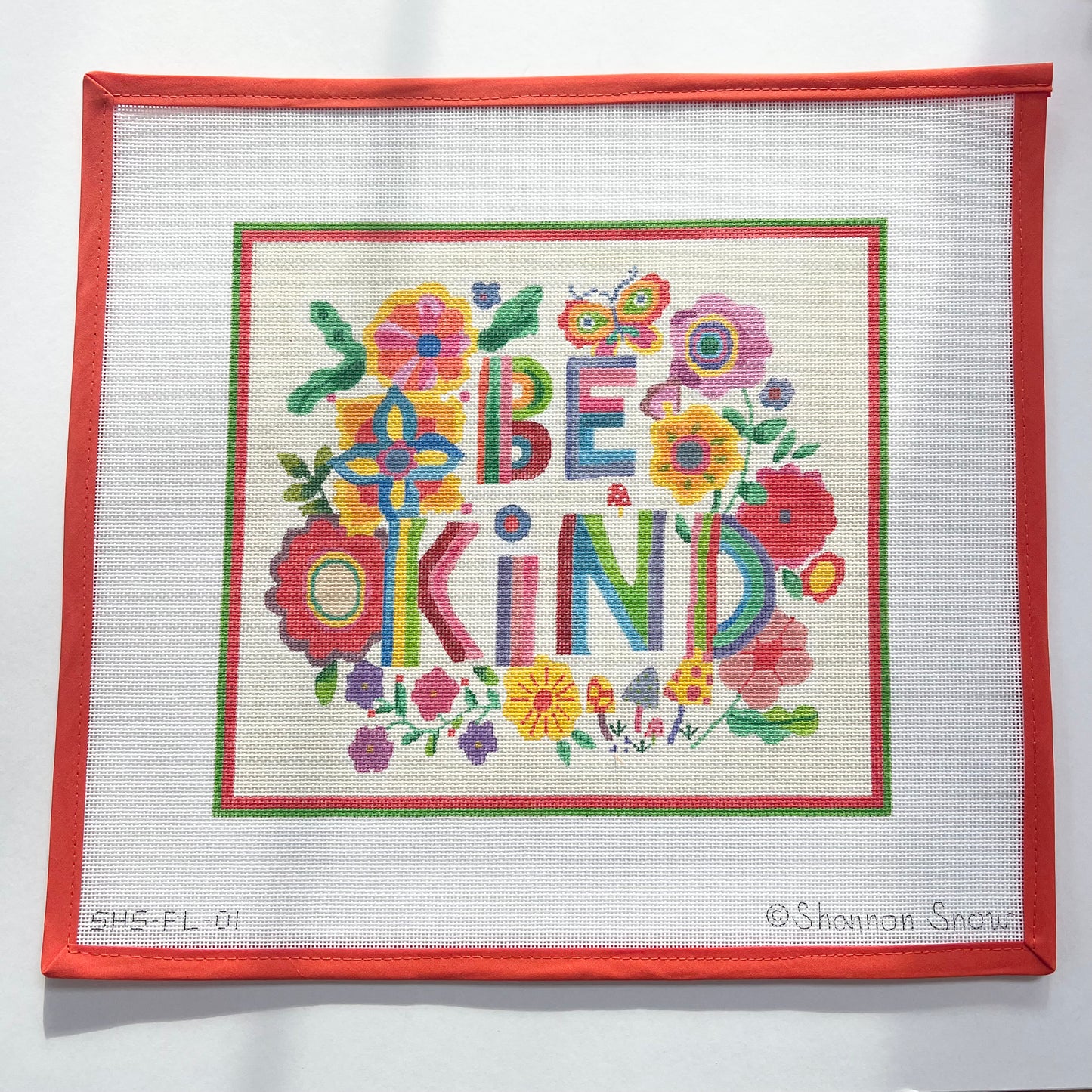 “Be Kind” w/ Flowers, Mushrooms & Butterfly