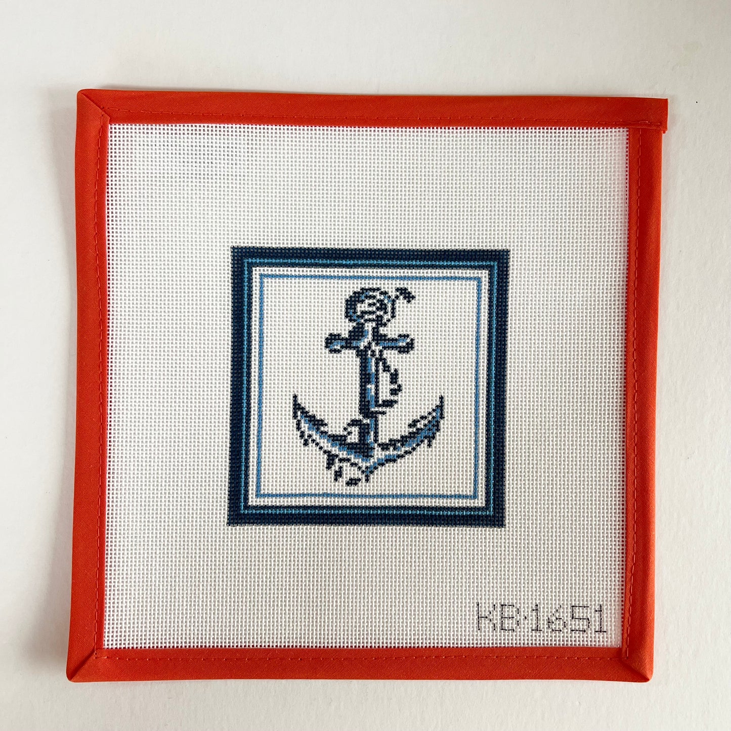 Nautical Coaster - Anchor in Blue