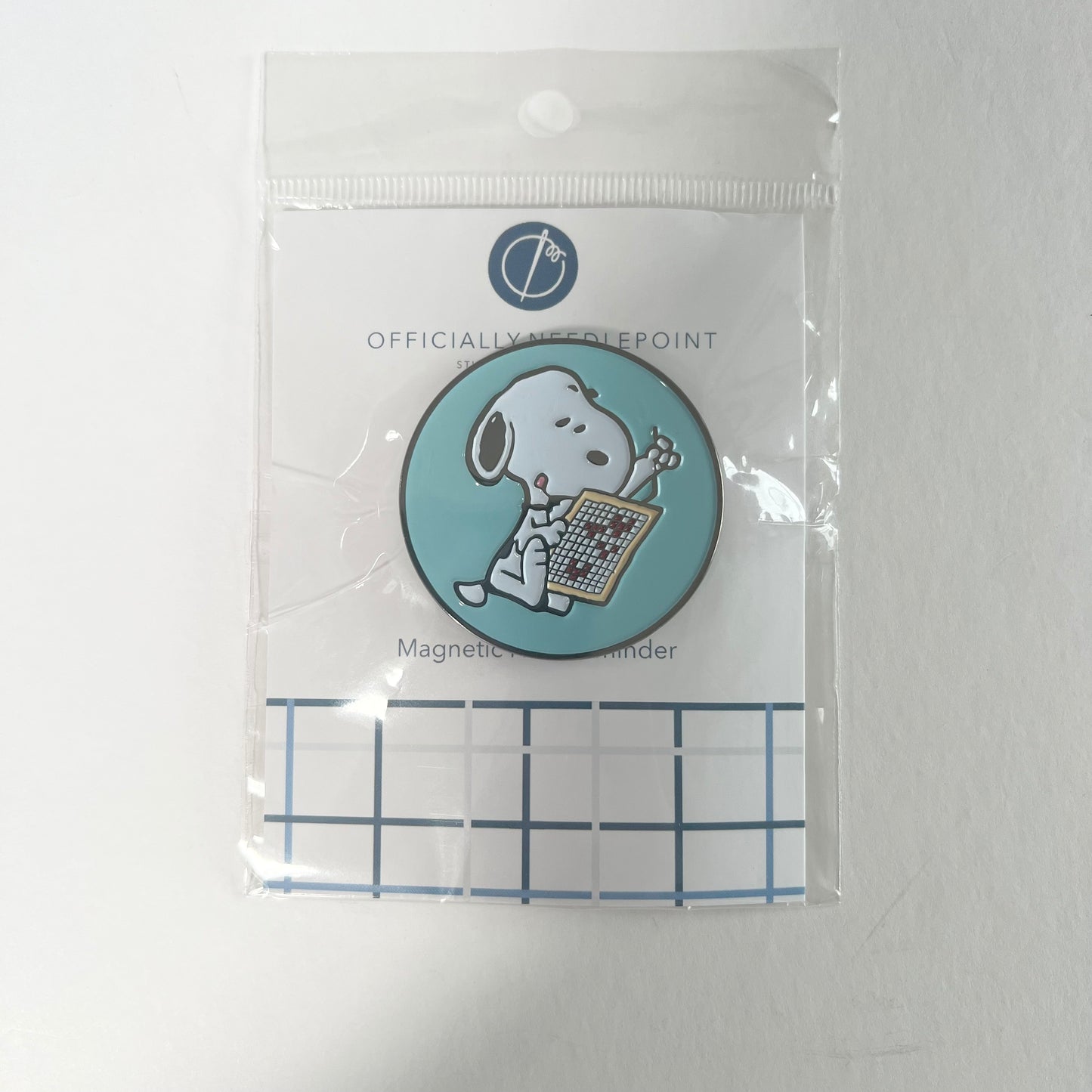 Snoopy Loves Needlepoint Needle Minder