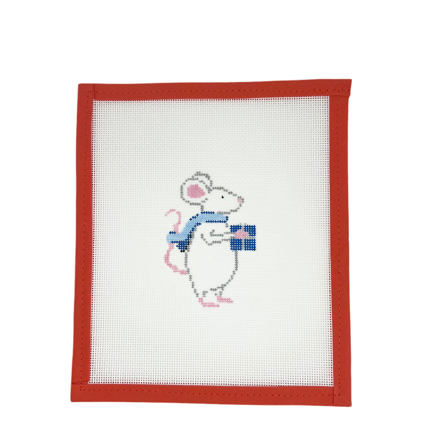 Christmas Mouse with Blue Present