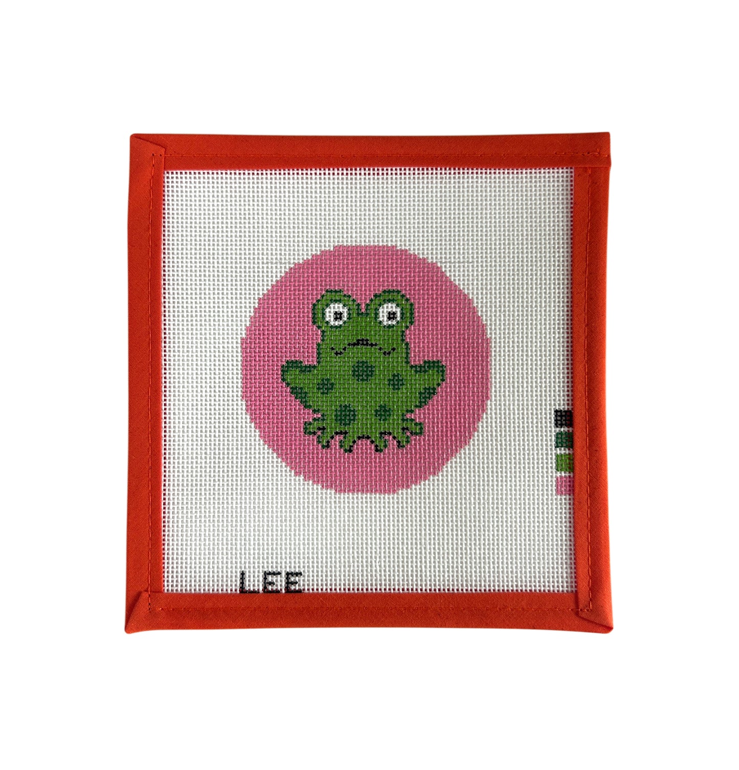 Frog on Pink