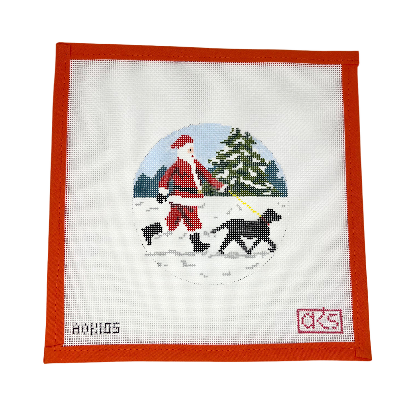 Sporty Santa - Dog Walking (Black Lab)