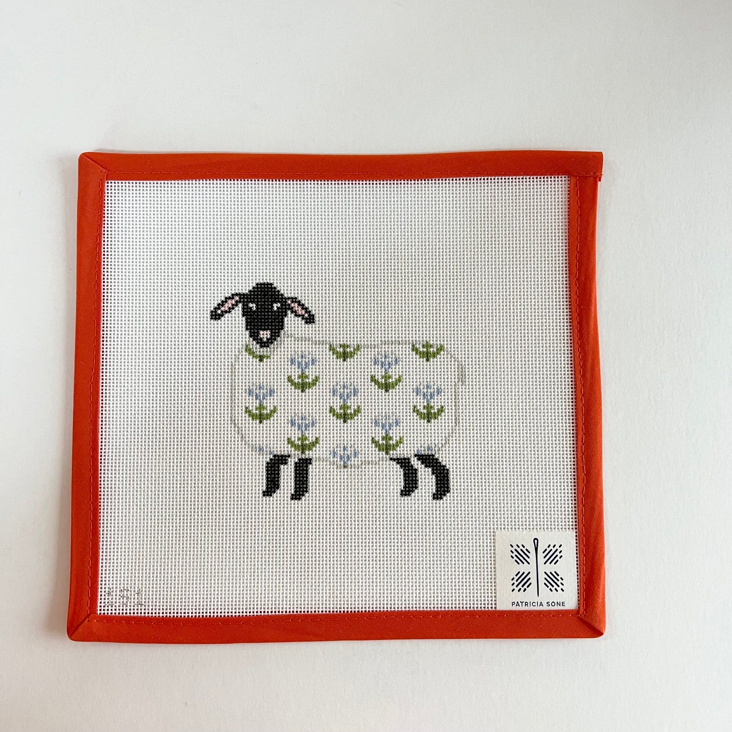 Sheep with Thistle with Stitch Guide