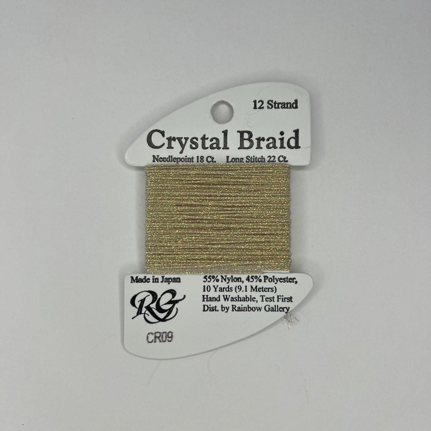 Crystal Braid - CR09 Vatican Gold Pearl