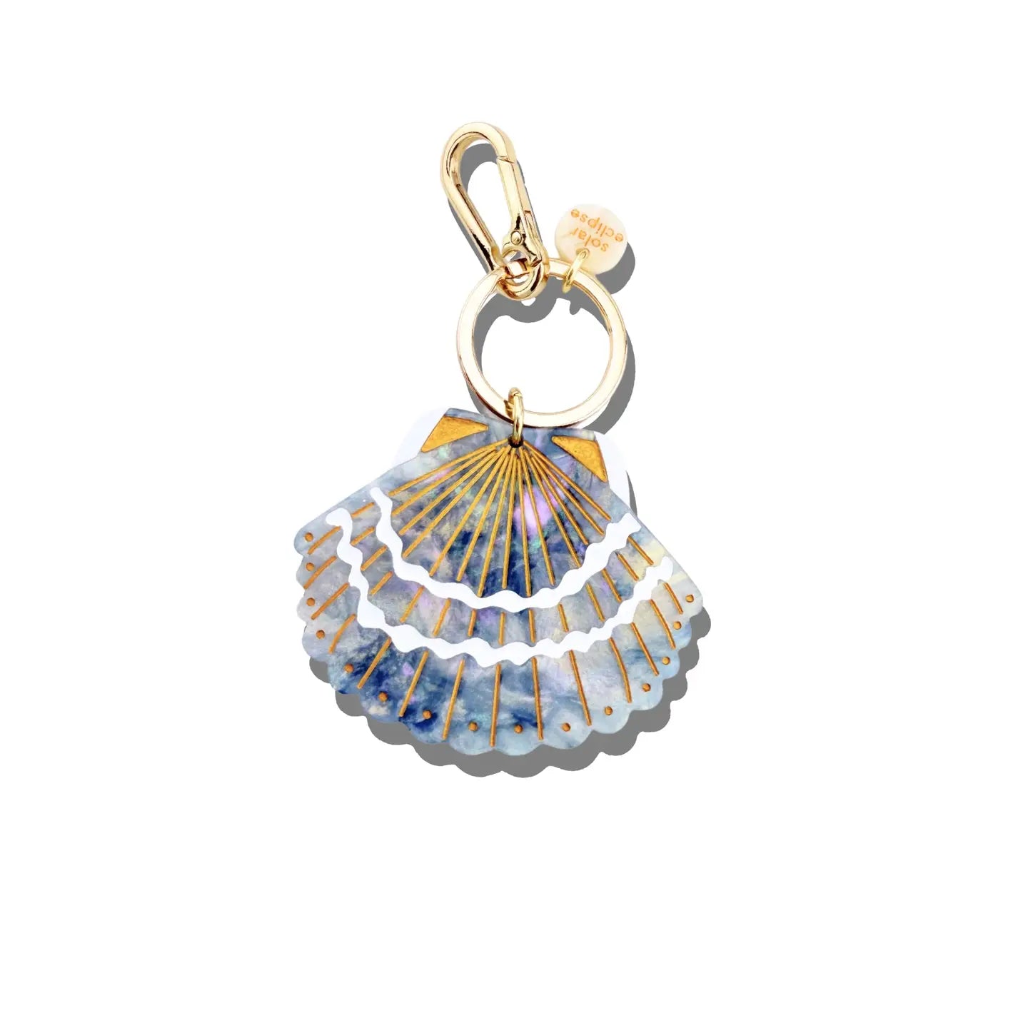 Seashell Bag Charm - Baby Blue