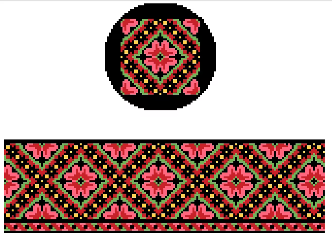 FS-R-3 Pink, Red, Black Floral Hinged Box