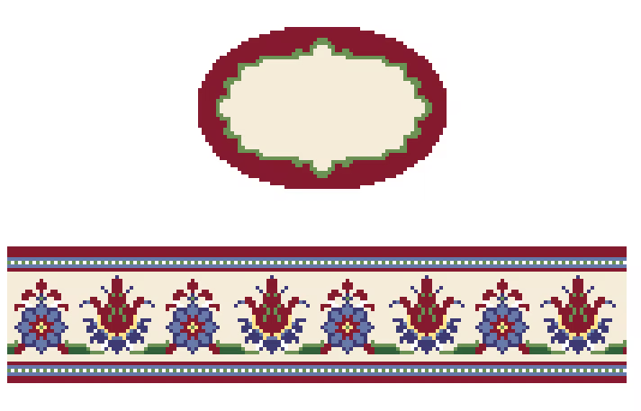 FS-O-40A Turkish Fabric Jewel Hinged Box