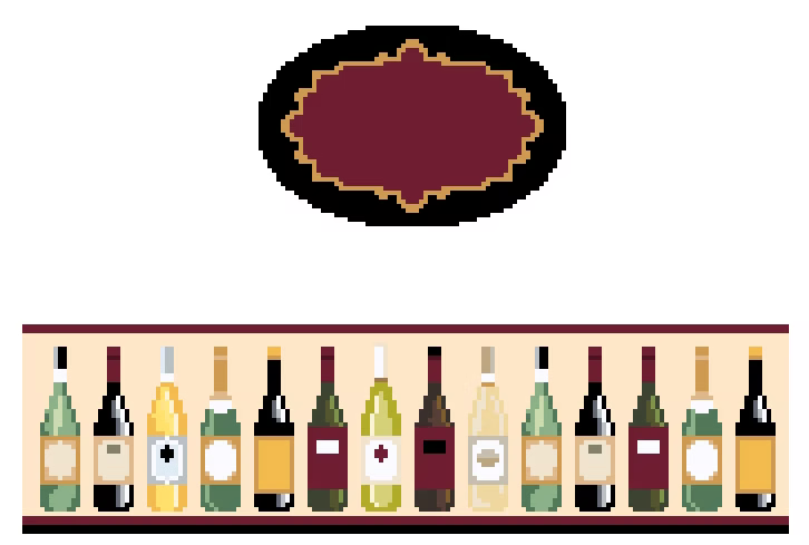 FS-O-35 Wine Bottles Hinged Box