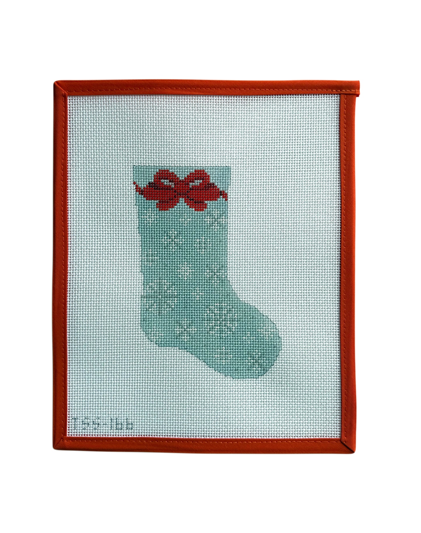 Blue Snowy Stocking
