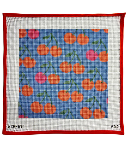 Cherries on Blue