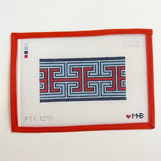 Greek Keys - Blue/Red