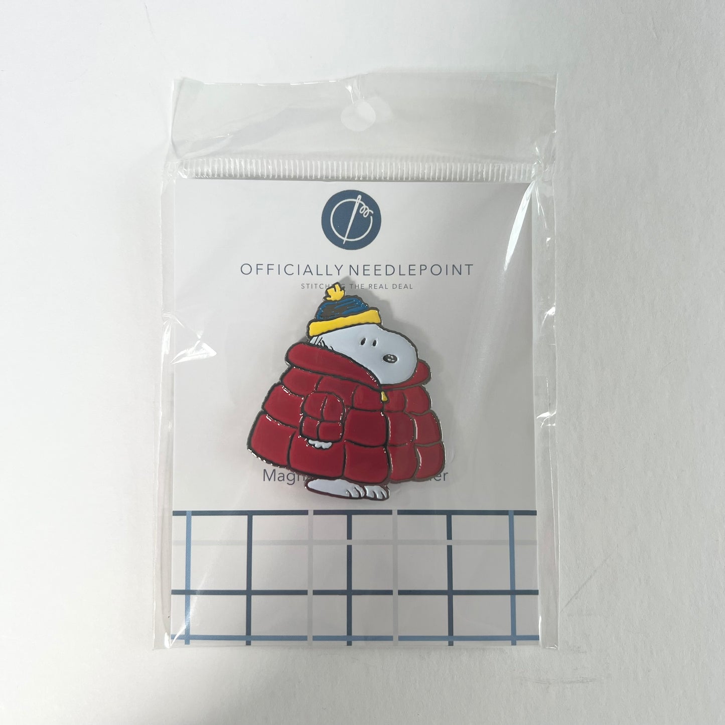 Snoopy Red Puffer Coat Needle Minder