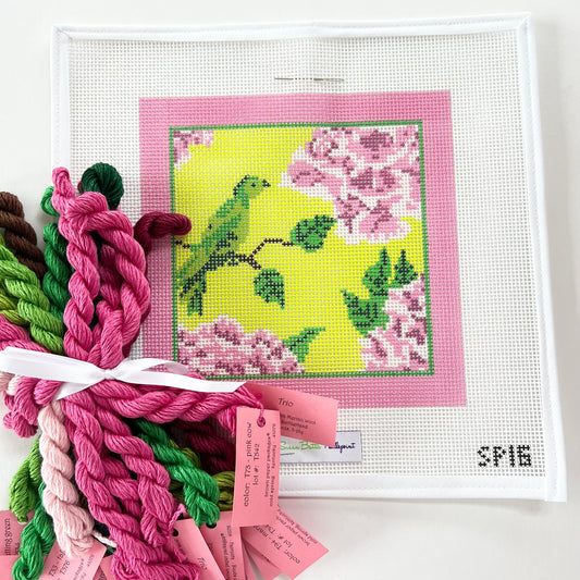 Bird w/ Peonies Kit - 10 Mesh