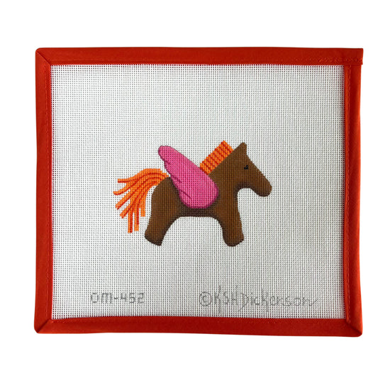 Hermes Pegasus - Brown, Orange, and Fuchsia