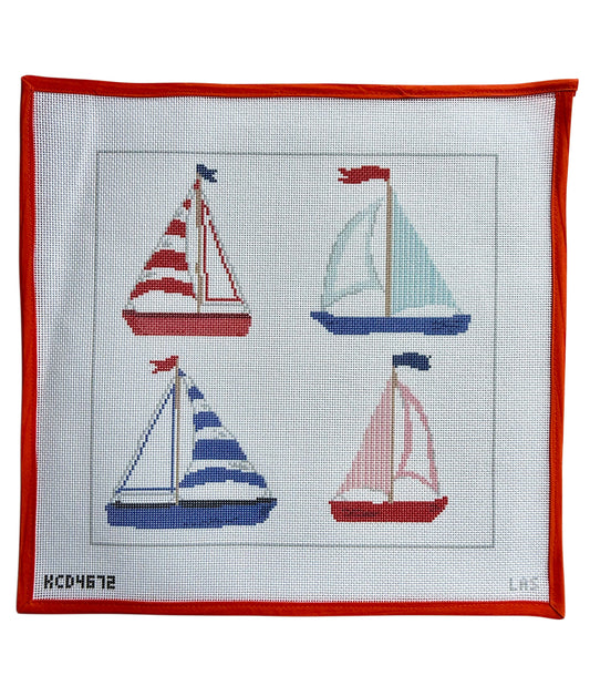 Four Sailboats