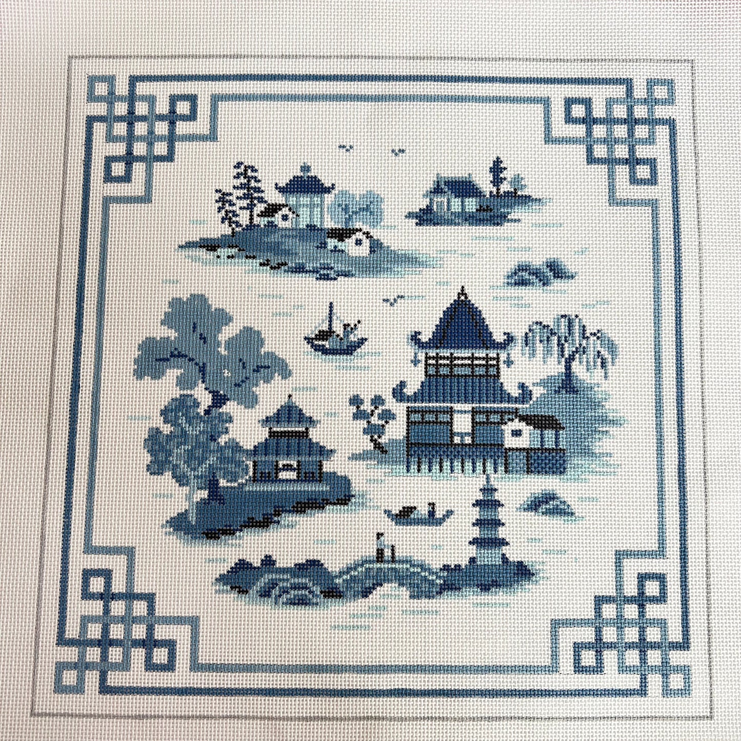 Tranquil Blue Landscape