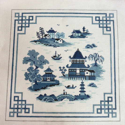 Tranquil Blue Landscape