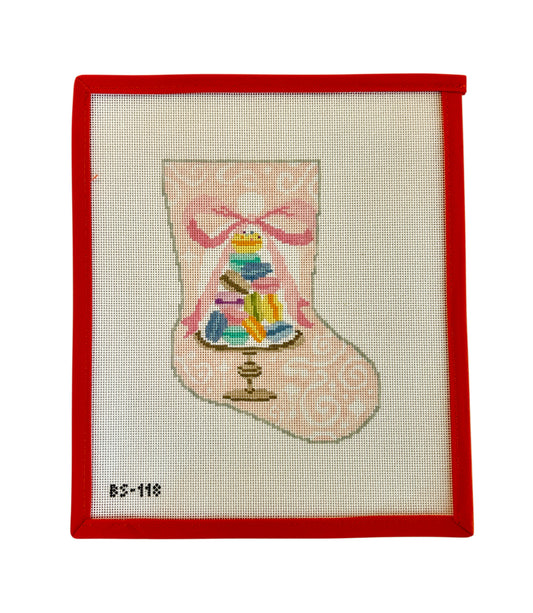 Macaron Ornament Sized Stocking