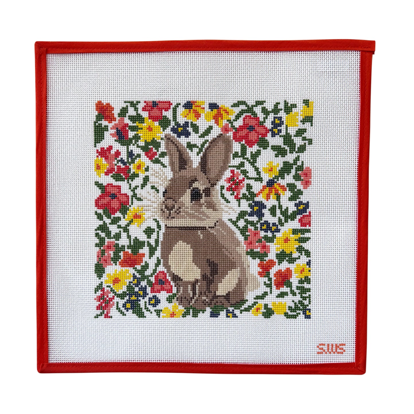 Brown Floral Bunny