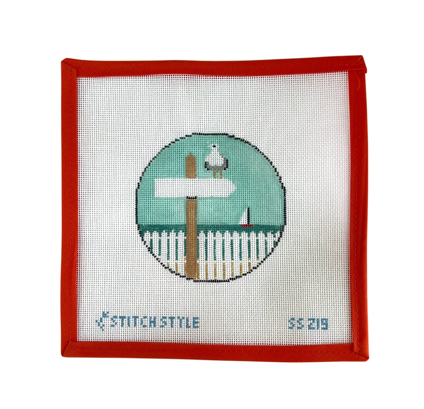 Beach Sign w/ Stitch Guide