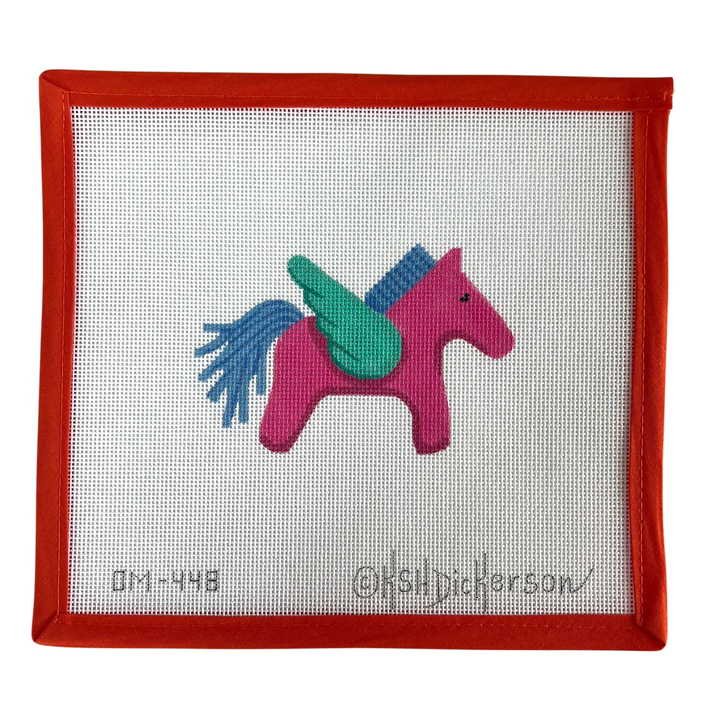Hermes Pegasus - Fuchsia, Blue, and Turquoise
