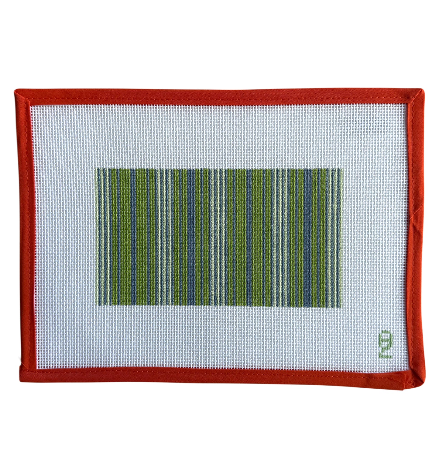 Green Ticking Glasses Case