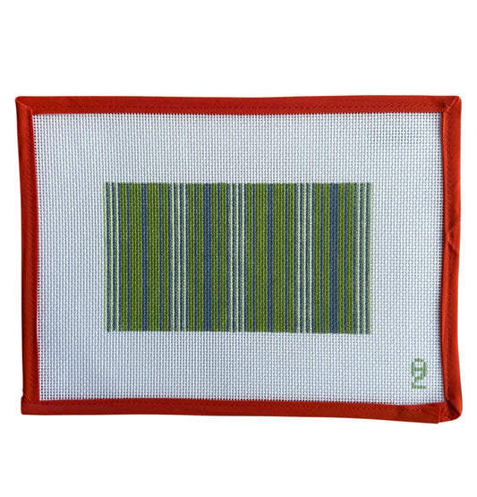 Green Ticking Glasses Case