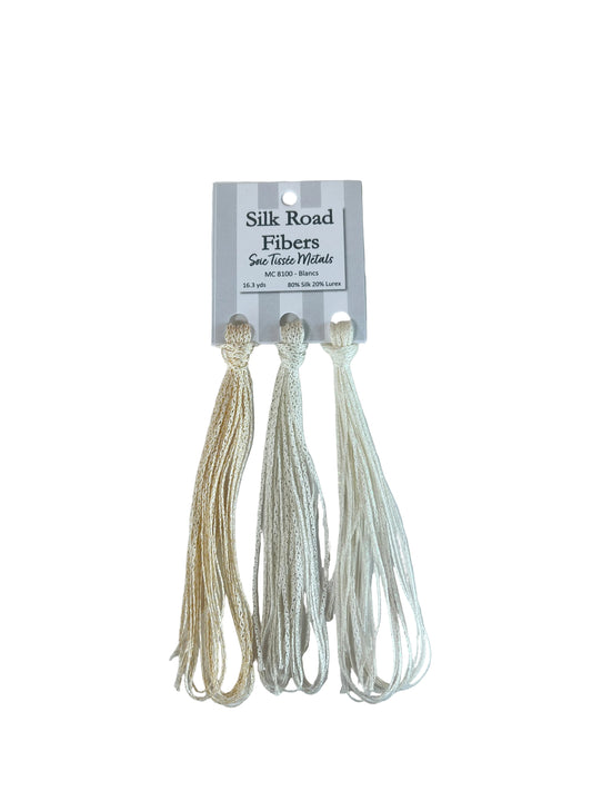 Soie Tissee Metals - 8100 MC Blancs