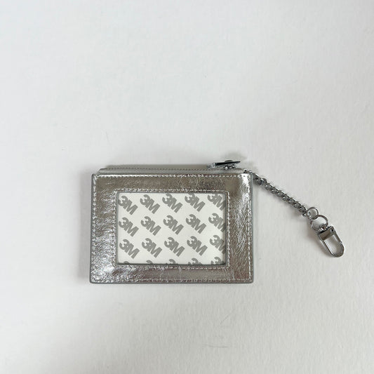 Everyday Wallet - Silver + Silver Chain