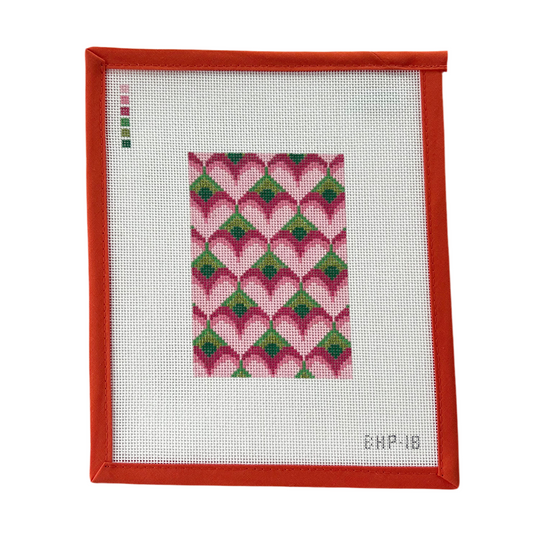 Bargello Heart Passport Insert