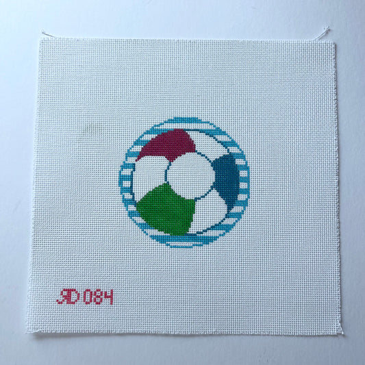 Beach Ball Monogram Round - 084